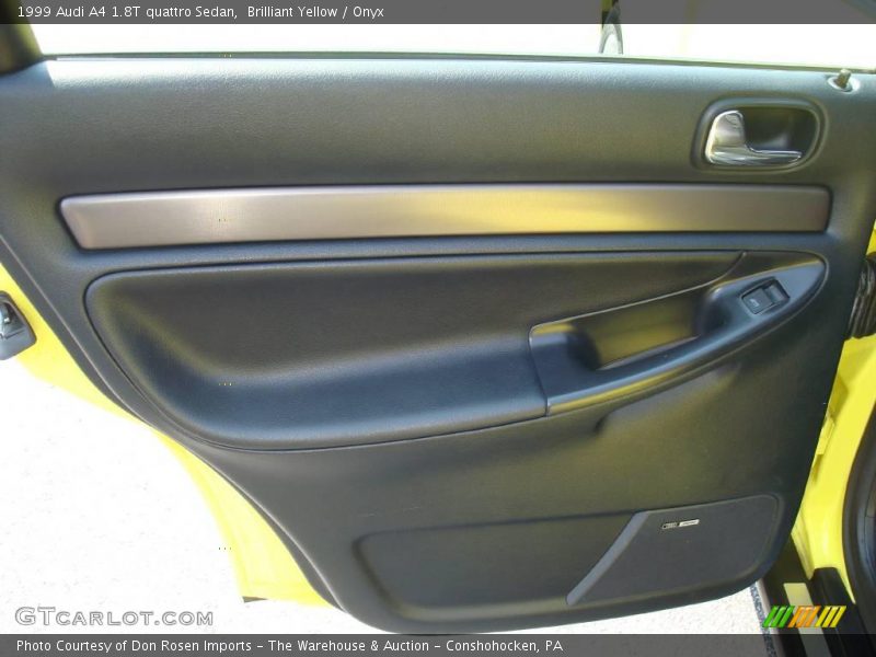 Brilliant Yellow / Onyx 1999 Audi A4 1.8T quattro Sedan