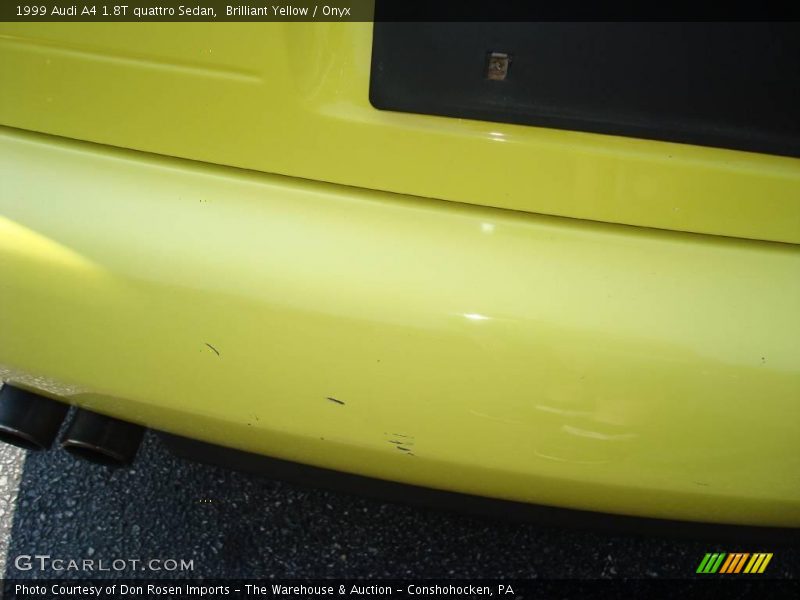 Brilliant Yellow / Onyx 1999 Audi A4 1.8T quattro Sedan