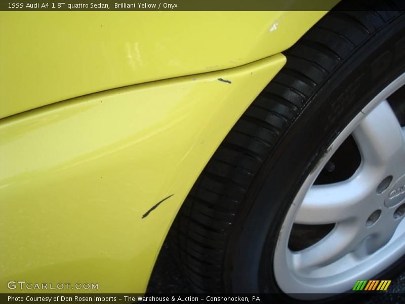 Brilliant Yellow / Onyx 1999 Audi A4 1.8T quattro Sedan