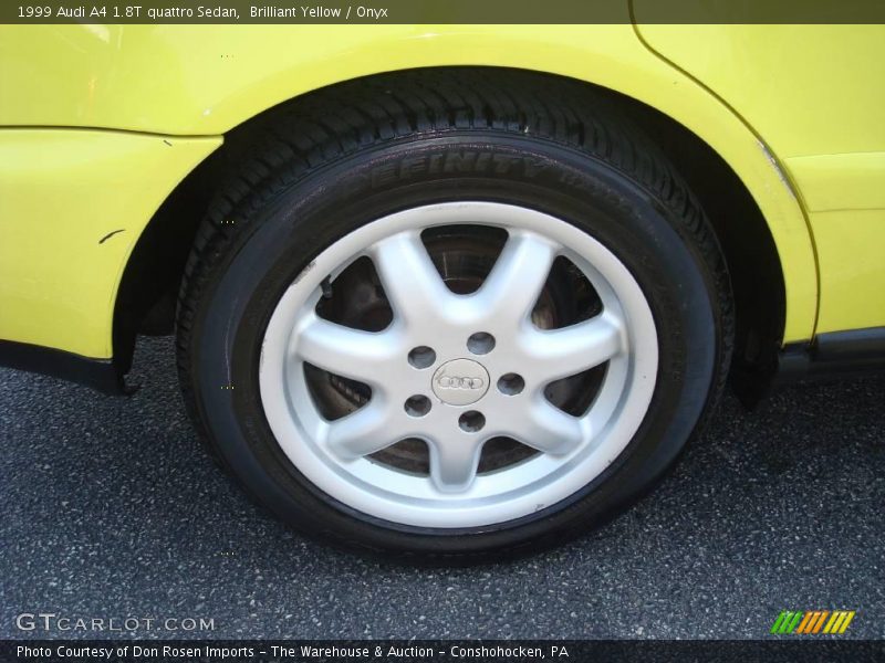 Brilliant Yellow / Onyx 1999 Audi A4 1.8T quattro Sedan