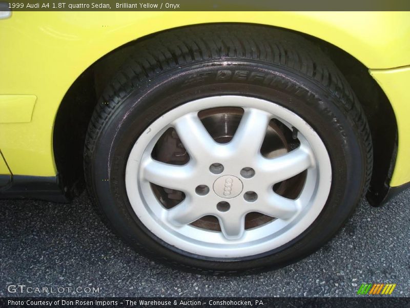Brilliant Yellow / Onyx 1999 Audi A4 1.8T quattro Sedan