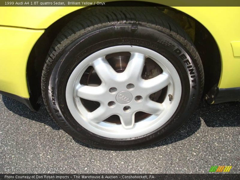 Brilliant Yellow / Onyx 1999 Audi A4 1.8T quattro Sedan