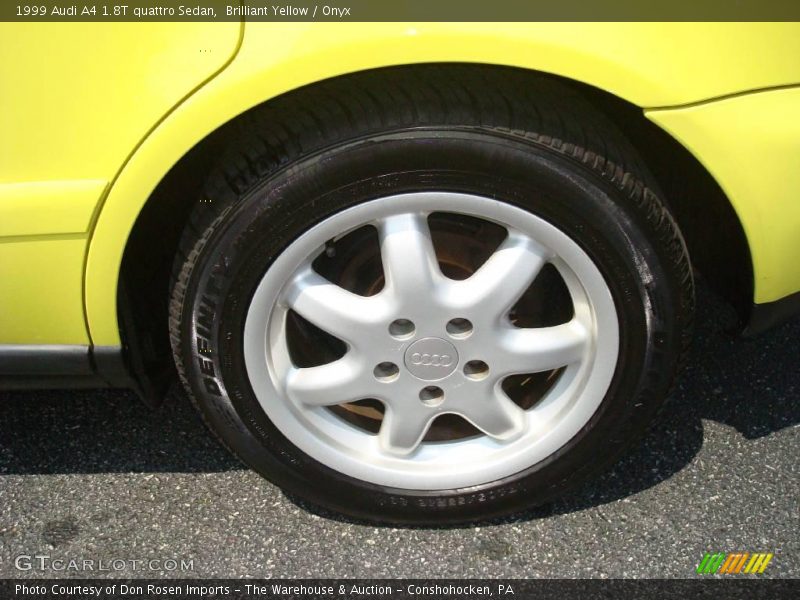 Brilliant Yellow / Onyx 1999 Audi A4 1.8T quattro Sedan