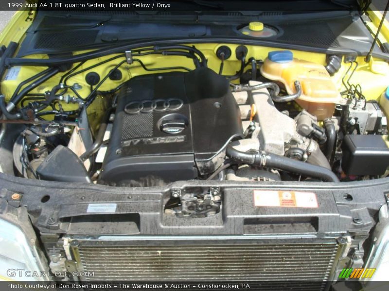 Brilliant Yellow / Onyx 1999 Audi A4 1.8T quattro Sedan