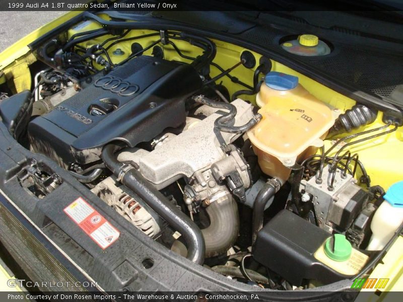 Brilliant Yellow / Onyx 1999 Audi A4 1.8T quattro Sedan