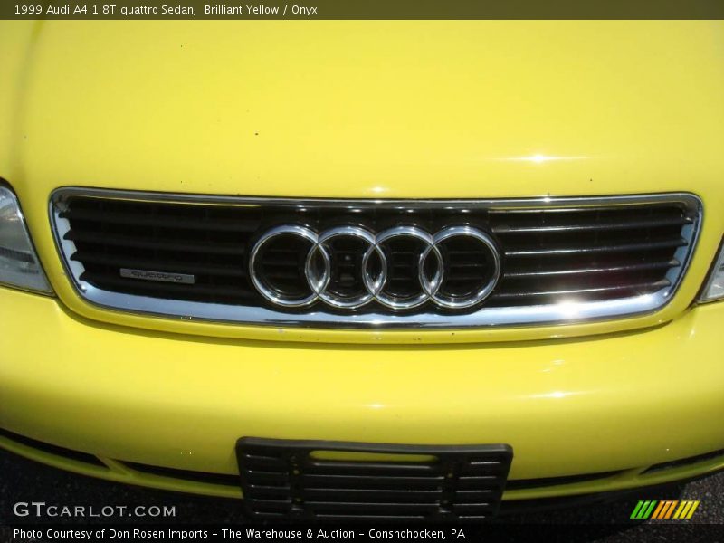 Brilliant Yellow / Onyx 1999 Audi A4 1.8T quattro Sedan