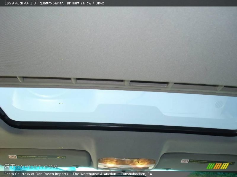 Brilliant Yellow / Onyx 1999 Audi A4 1.8T quattro Sedan