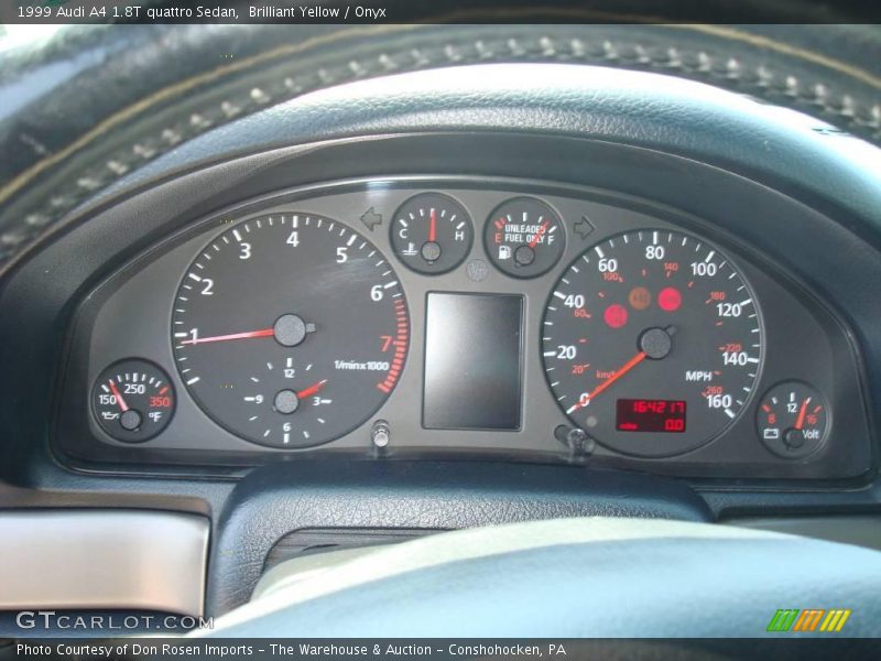 Brilliant Yellow / Onyx 1999 Audi A4 1.8T quattro Sedan