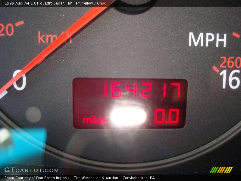 Brilliant Yellow / Onyx 1999 Audi A4 1.8T quattro Sedan