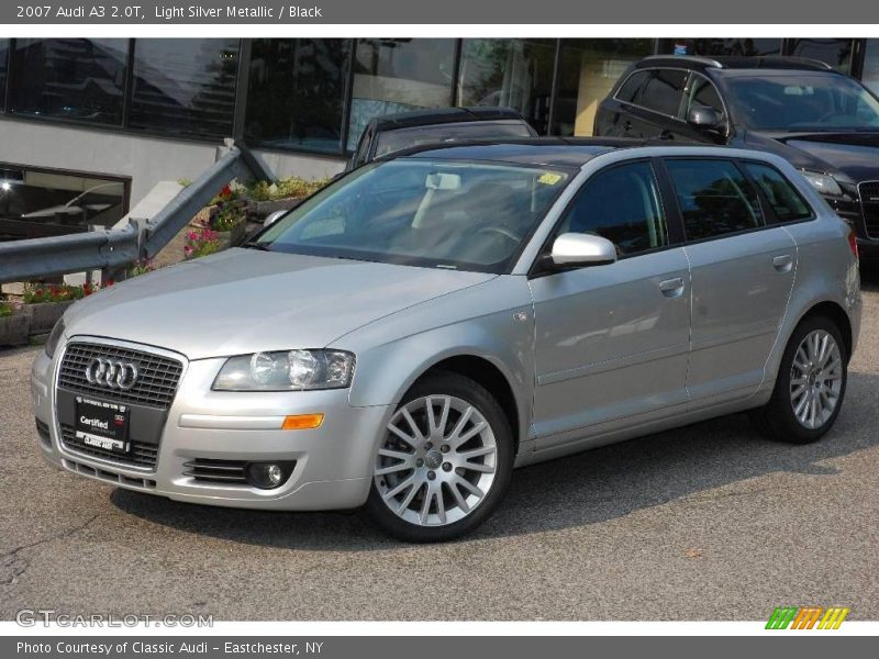 Light Silver Metallic / Black 2007 Audi A3 2.0T