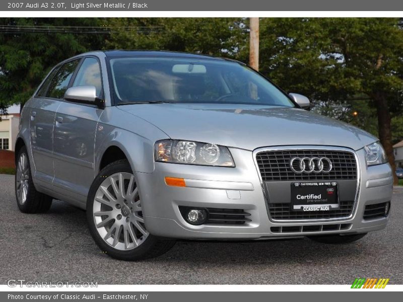 Light Silver Metallic / Black 2007 Audi A3 2.0T