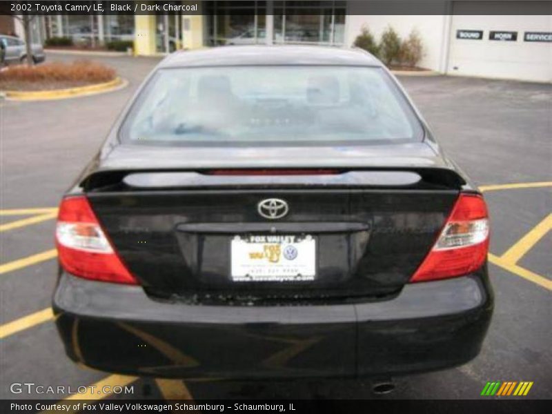 Black / Dark Charcoal 2002 Toyota Camry LE