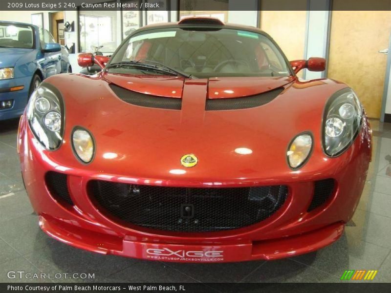 Canyon Red Metallic / Black 2009 Lotus Exige S 240