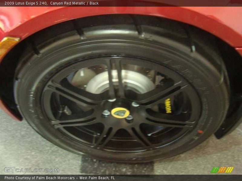 Canyon Red Metallic / Black 2009 Lotus Exige S 240