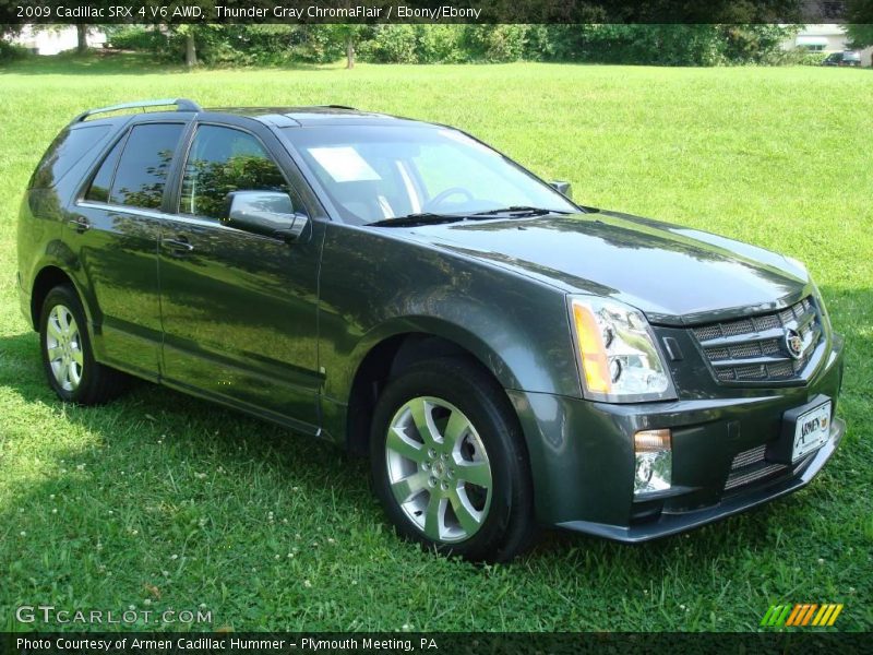 Thunder Gray ChromaFlair / Ebony/Ebony 2009 Cadillac SRX 4 V6 AWD
