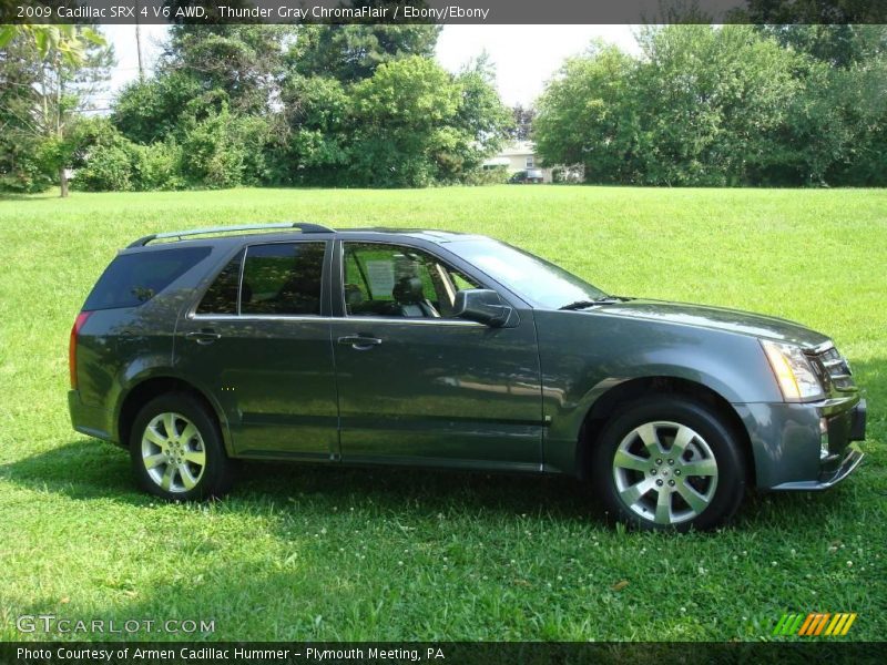 Thunder Gray ChromaFlair / Ebony/Ebony 2009 Cadillac SRX 4 V6 AWD
