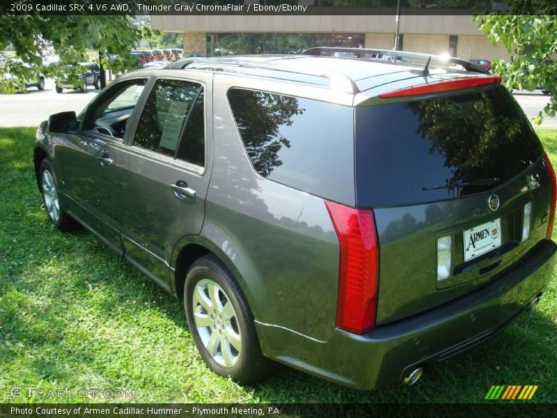 Thunder Gray ChromaFlair / Ebony/Ebony 2009 Cadillac SRX 4 V6 AWD