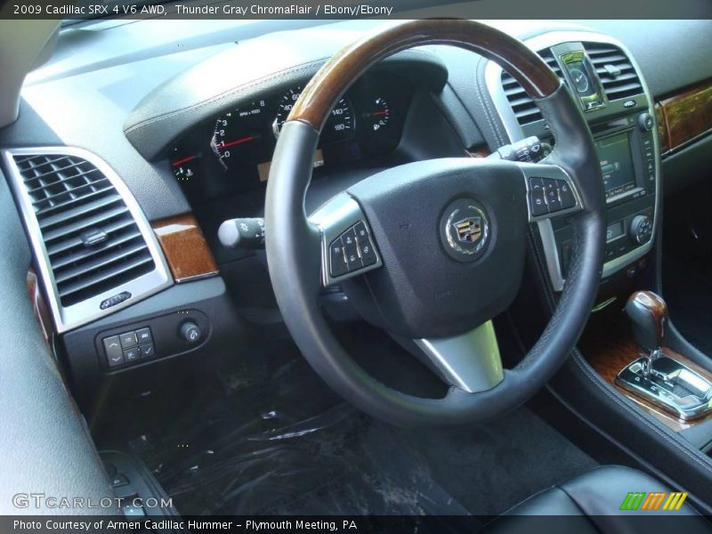 Thunder Gray ChromaFlair / Ebony/Ebony 2009 Cadillac SRX 4 V6 AWD