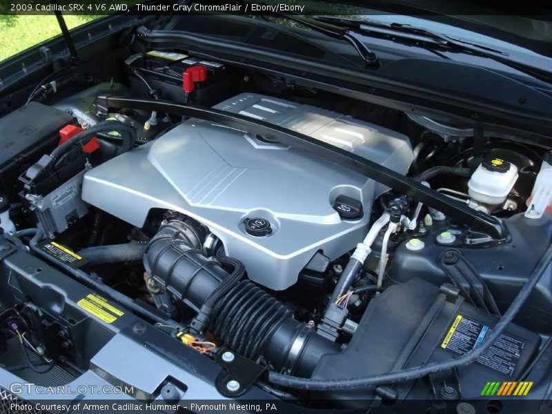 Thunder Gray ChromaFlair / Ebony/Ebony 2009 Cadillac SRX 4 V6 AWD