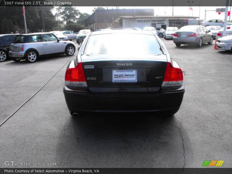 Black / Graphite 2007 Volvo S60 2.5T