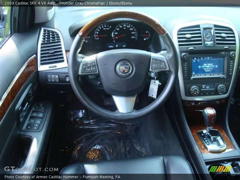 Thunder Gray ChromaFlair / Ebony/Ebony 2009 Cadillac SRX 4 V6 AWD