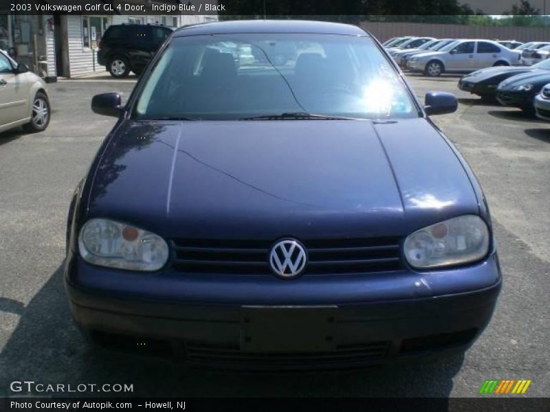 Indigo Blue / Black 2003 Volkswagen Golf GL 4 Door