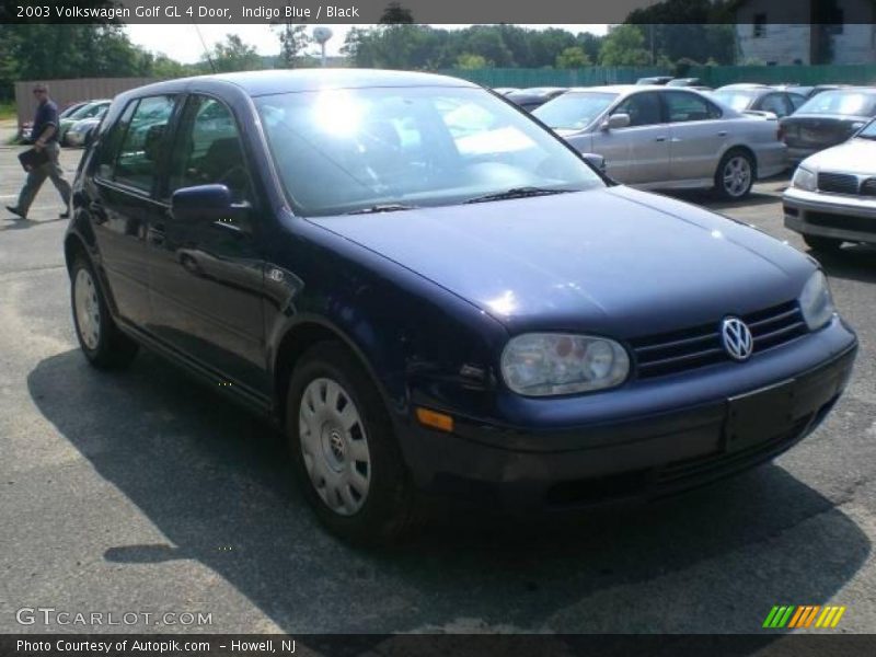 Indigo Blue / Black 2003 Volkswagen Golf GL 4 Door