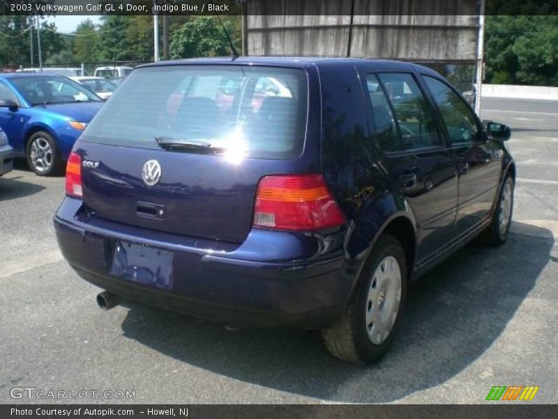 Indigo Blue / Black 2003 Volkswagen Golf GL 4 Door