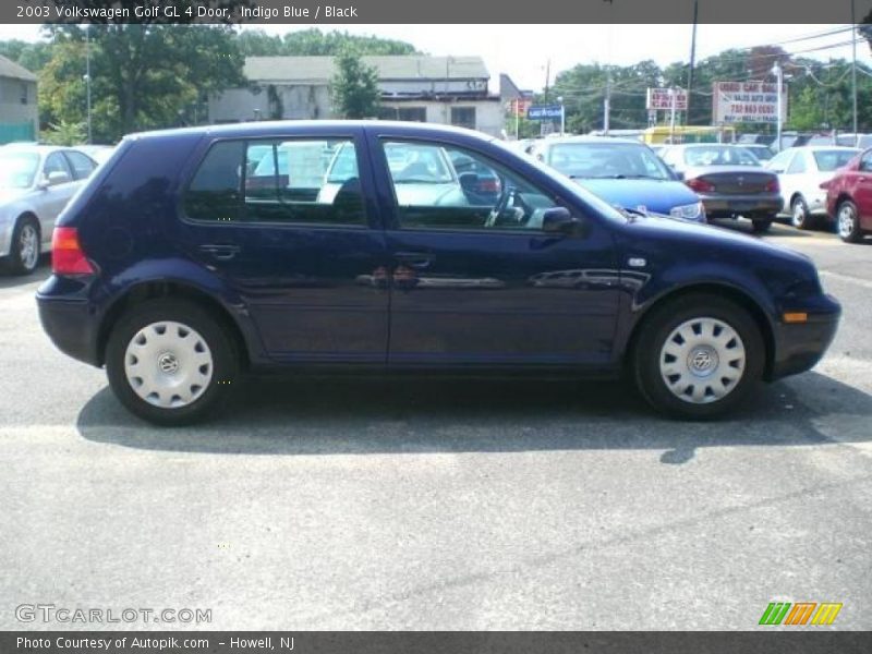 Indigo Blue / Black 2003 Volkswagen Golf GL 4 Door