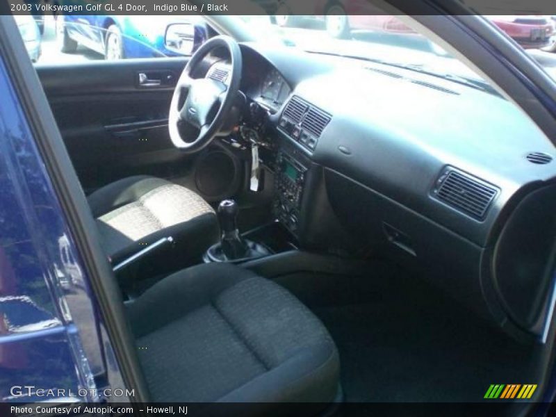 Indigo Blue / Black 2003 Volkswagen Golf GL 4 Door