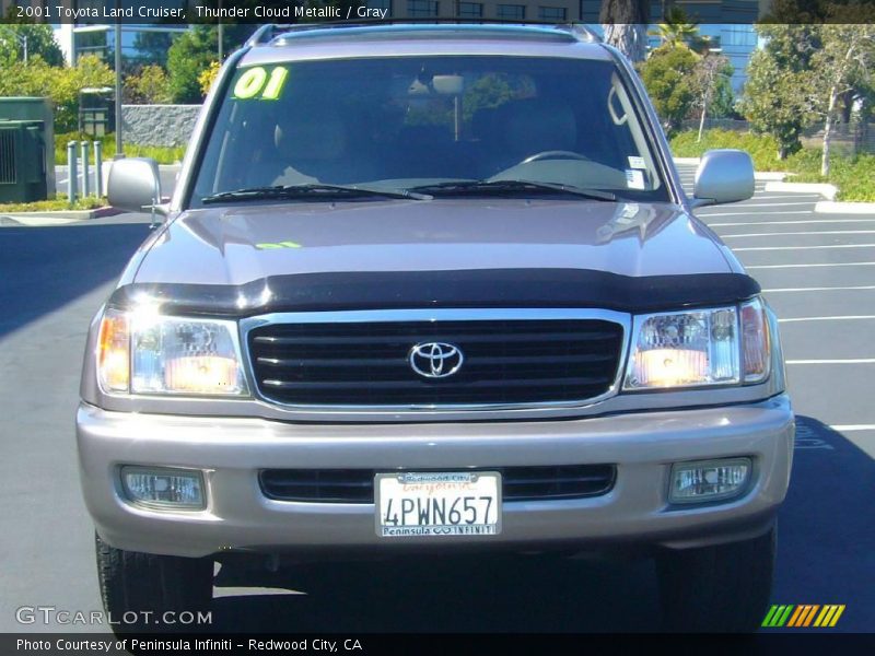 Thunder Cloud Metallic / Gray 2001 Toyota Land Cruiser