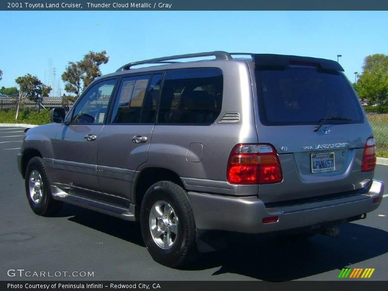 Thunder Cloud Metallic / Gray 2001 Toyota Land Cruiser