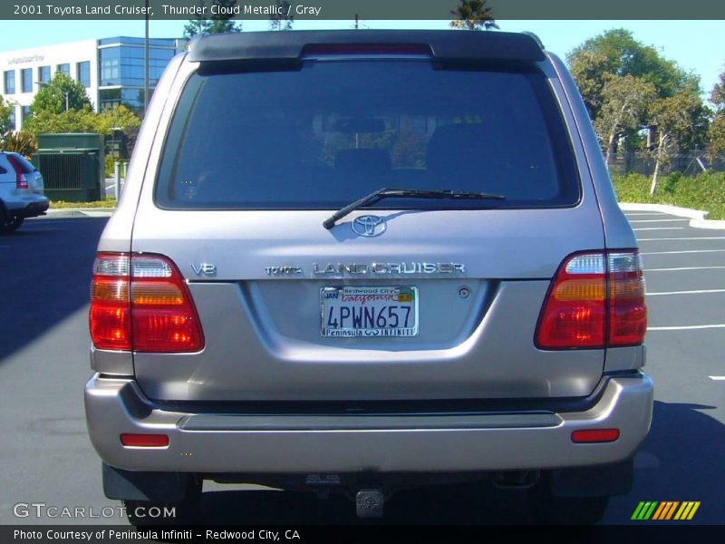 Thunder Cloud Metallic / Gray 2001 Toyota Land Cruiser
