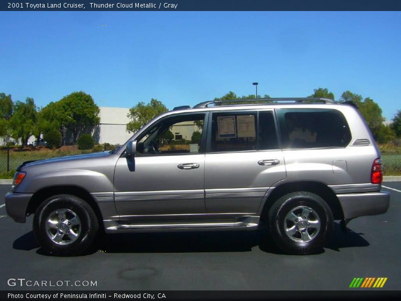 Thunder Cloud Metallic / Gray 2001 Toyota Land Cruiser