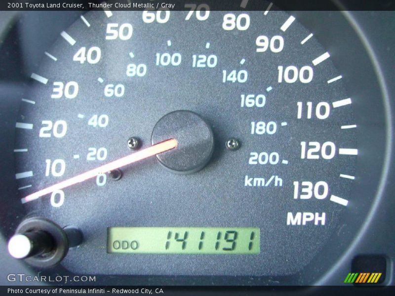 Thunder Cloud Metallic / Gray 2001 Toyota Land Cruiser