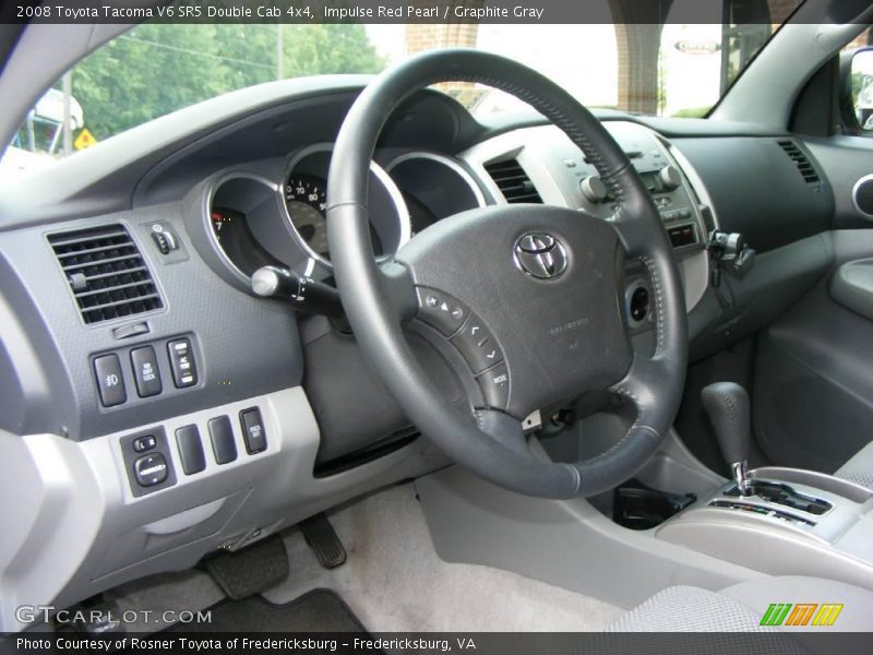 Impulse Red Pearl / Graphite Gray 2008 Toyota Tacoma V6 SR5 Double Cab 4x4