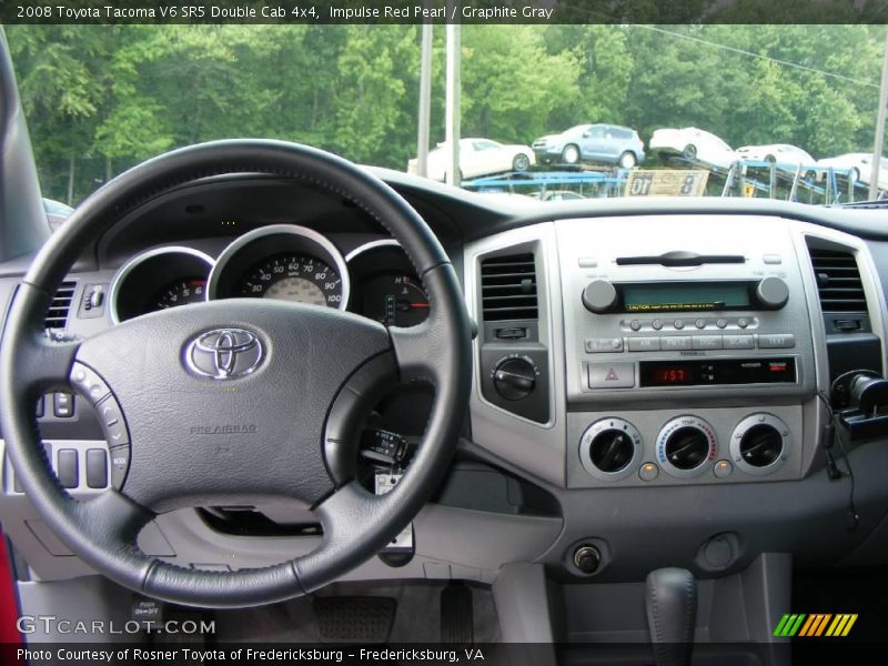 Impulse Red Pearl / Graphite Gray 2008 Toyota Tacoma V6 SR5 Double Cab 4x4