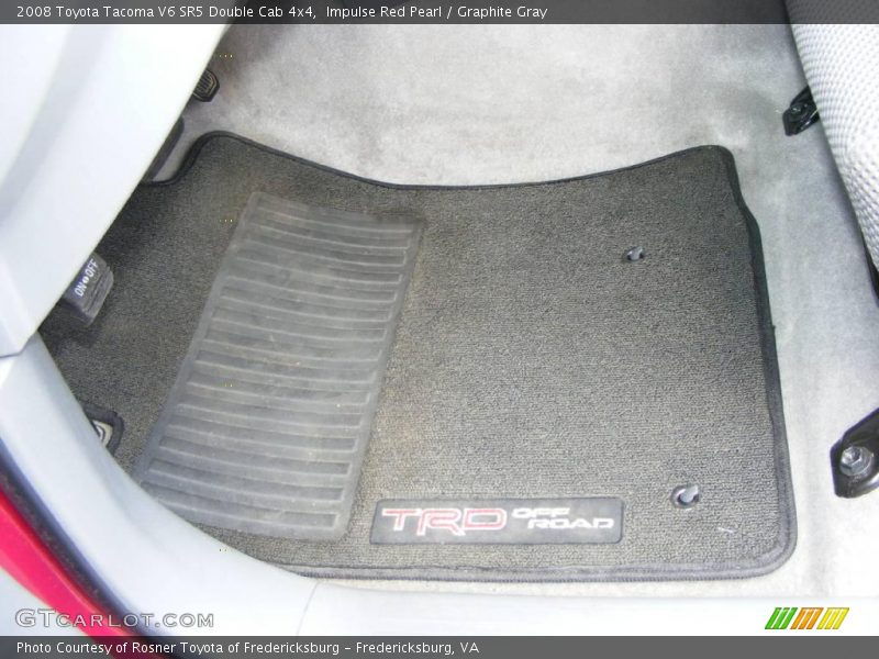 Impulse Red Pearl / Graphite Gray 2008 Toyota Tacoma V6 SR5 Double Cab 4x4