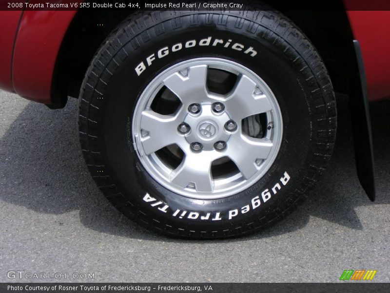 Impulse Red Pearl / Graphite Gray 2008 Toyota Tacoma V6 SR5 Double Cab 4x4