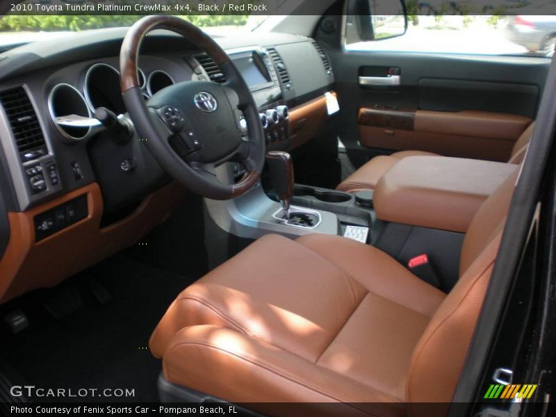 Black / Red Rock 2010 Toyota Tundra Platinum CrewMax 4x4