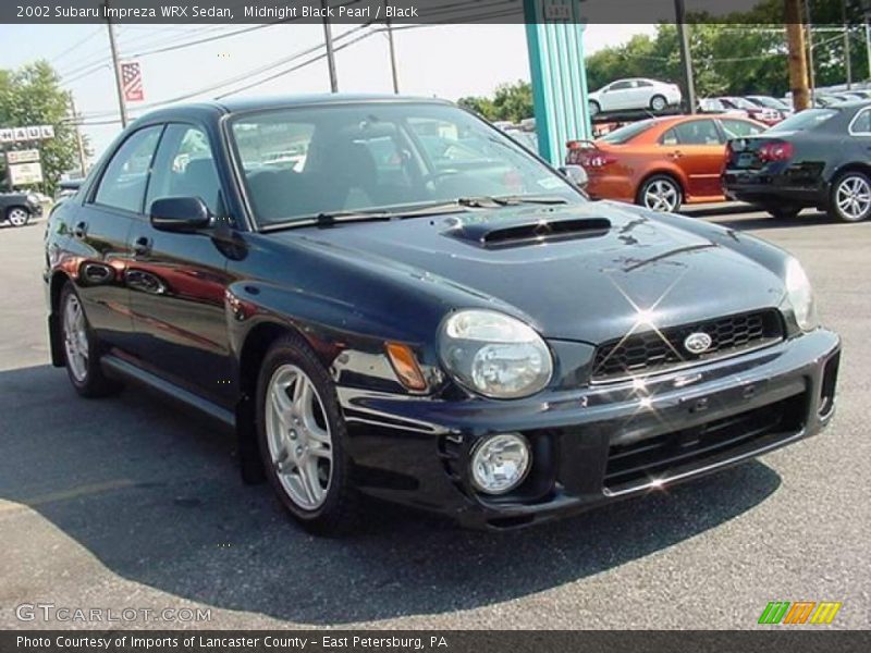 Midnight Black Pearl / Black 2002 Subaru Impreza WRX Sedan