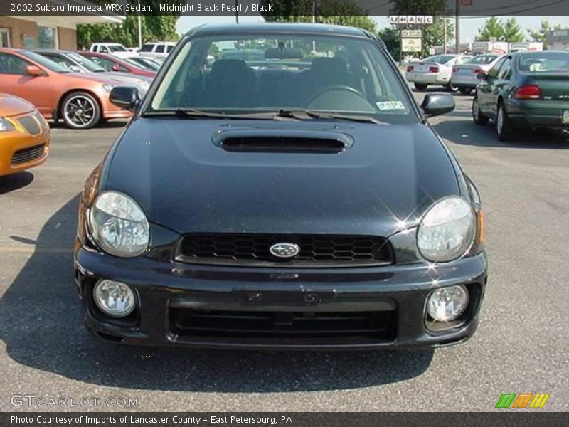 Midnight Black Pearl / Black 2002 Subaru Impreza WRX Sedan