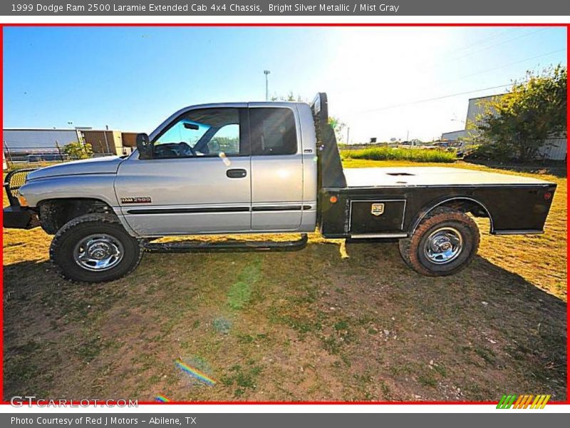 Bright Silver Metallic / Mist Gray 1999 Dodge Ram 2500 Laramie Extended Cab 4x4 Chassis