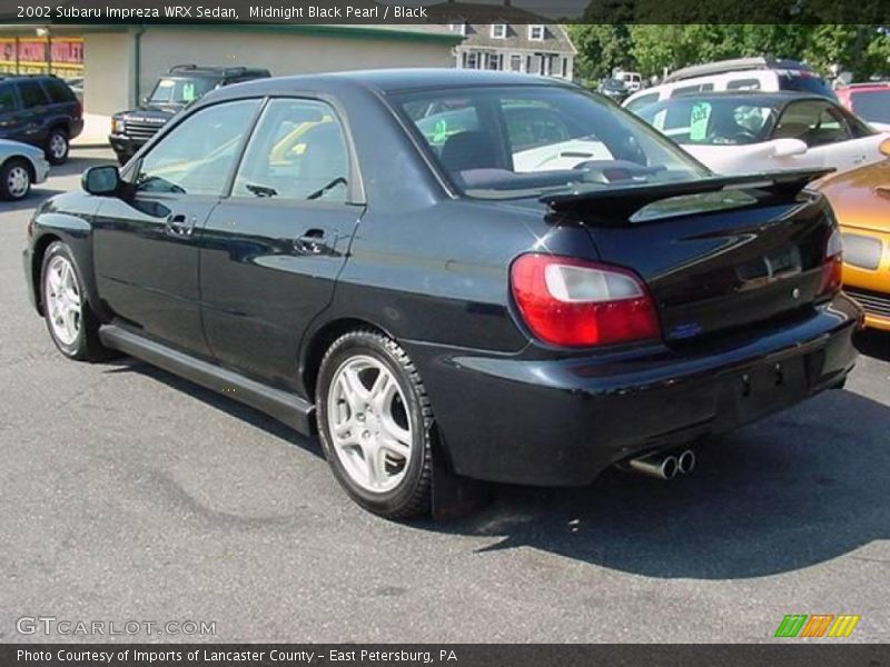 Midnight Black Pearl / Black 2002 Subaru Impreza WRX Sedan