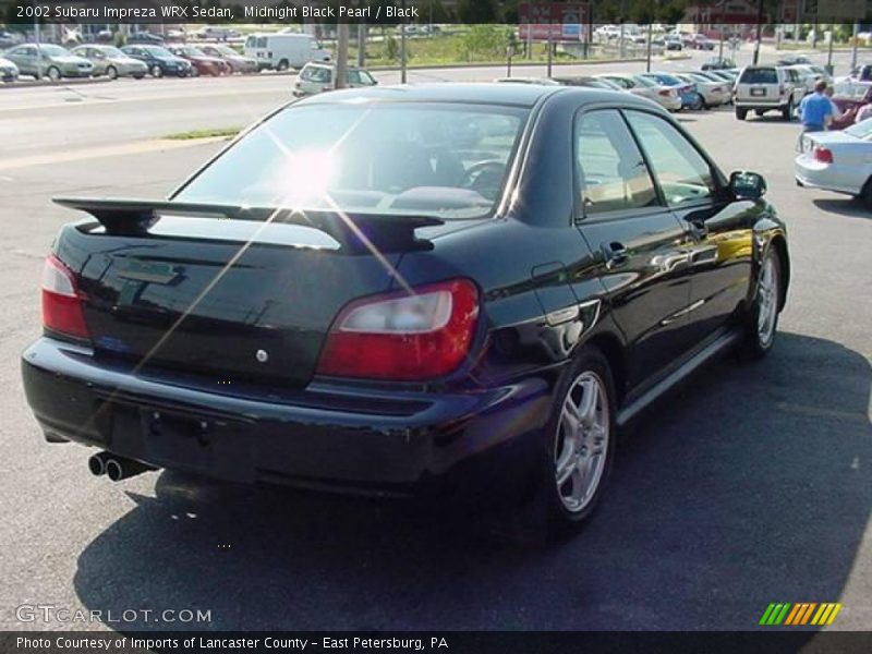 Midnight Black Pearl / Black 2002 Subaru Impreza WRX Sedan