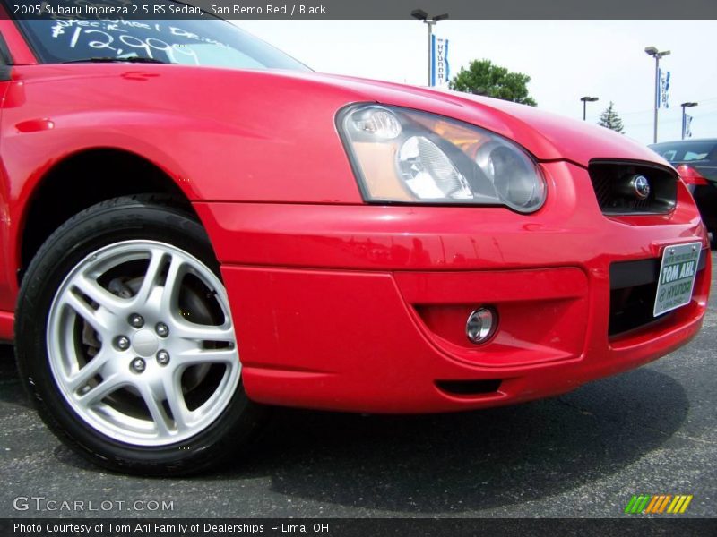 San Remo Red / Black 2005 Subaru Impreza 2.5 RS Sedan