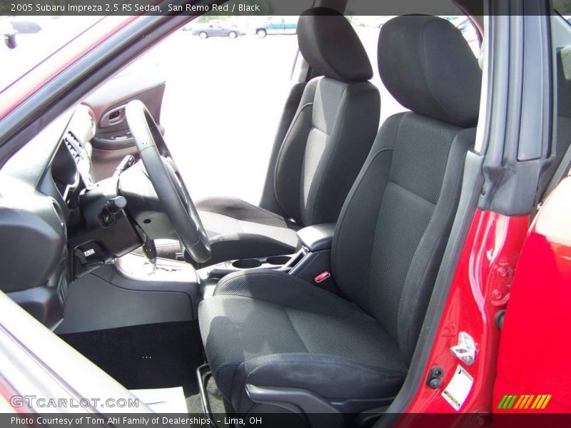 San Remo Red / Black 2005 Subaru Impreza 2.5 RS Sedan
