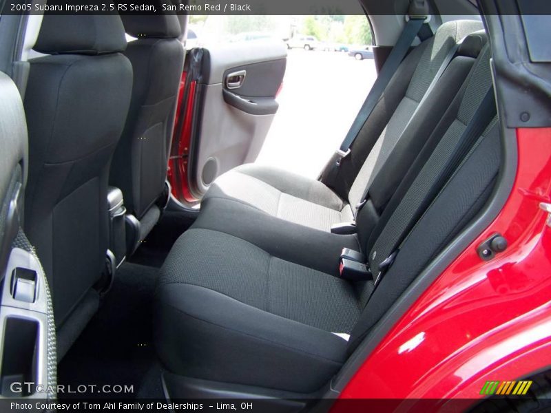 San Remo Red / Black 2005 Subaru Impreza 2.5 RS Sedan