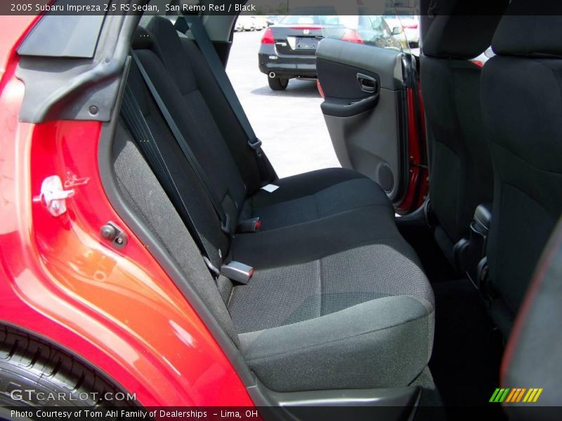 San Remo Red / Black 2005 Subaru Impreza 2.5 RS Sedan