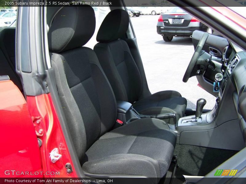 San Remo Red / Black 2005 Subaru Impreza 2.5 RS Sedan